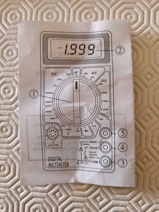 DT-830B multimetro digital