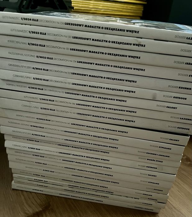 Kolekcja magazynu czasopisma Elle Decoration 2020-2024