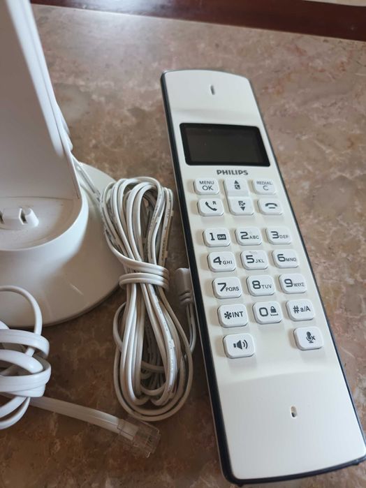Telefone fixo branco