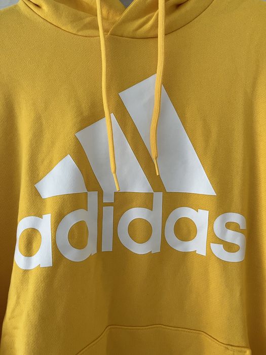 Adidas bluza z kapturem M żółta nowa