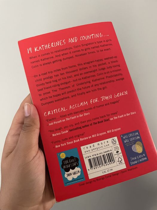 Livro An Abundance of Katherines de John Green