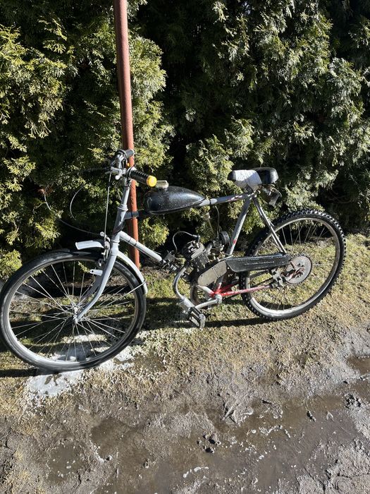 Rower z silnikiem spalinowym 80cc