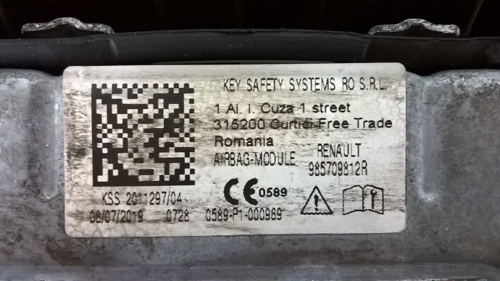 Kit de Airbags 985709812R - DACIA SANDERO II
