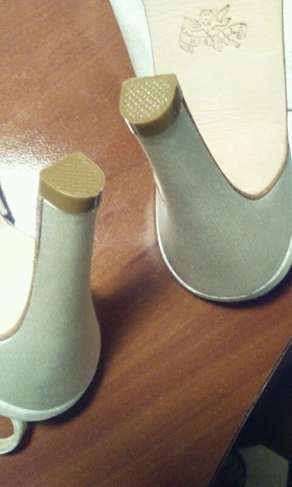 Buty Szpilki Eleganckie Ślubne Białe Skóra Naturalna 38