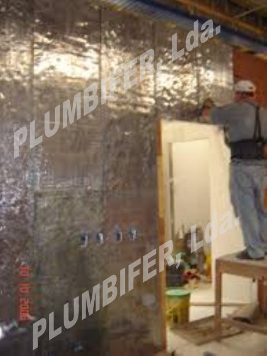 Chapa de chumbo para Isolamentos radiologicos em clinicas e Hospitais