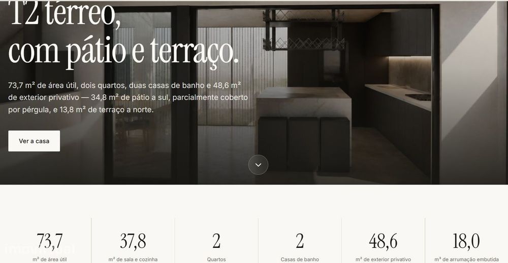 T2 Térreo com Pátio Privativo e Terraço