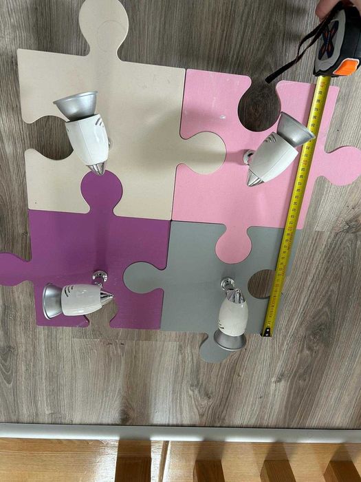 Plafon i kinkiet dla dziewczynki