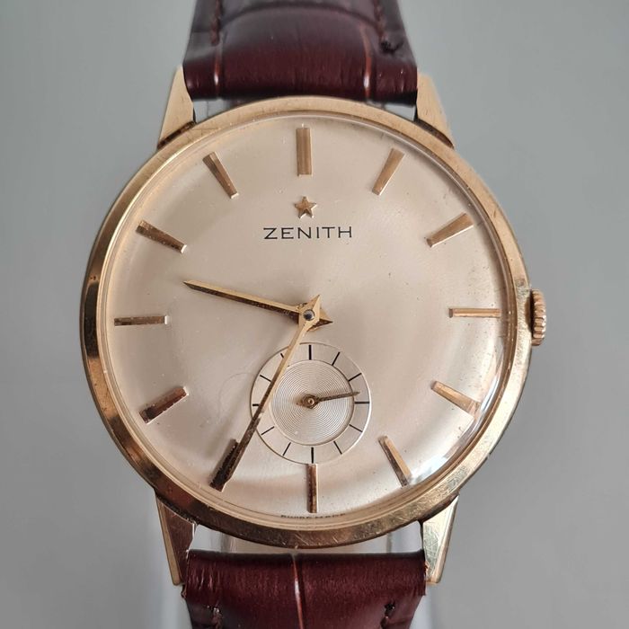 Zegarek Męski Zenith złoty 18k 750 złoto manualny  VINTAGE
