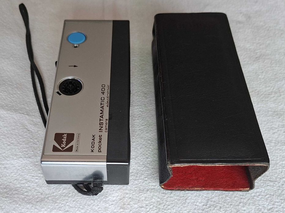 KODAK - Bolsa em pele vintage, para máquina fotográfica Instamatic