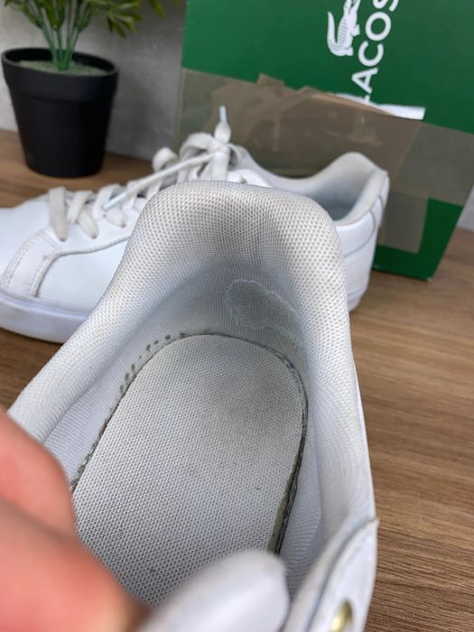 Buty damskie Lacoste Lerond Set r. 39,5 - białe skórzane sneakersy