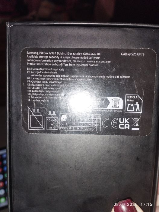Смартфон Samsung Galaxy S25 Ultra 12/512GB Titanium Black