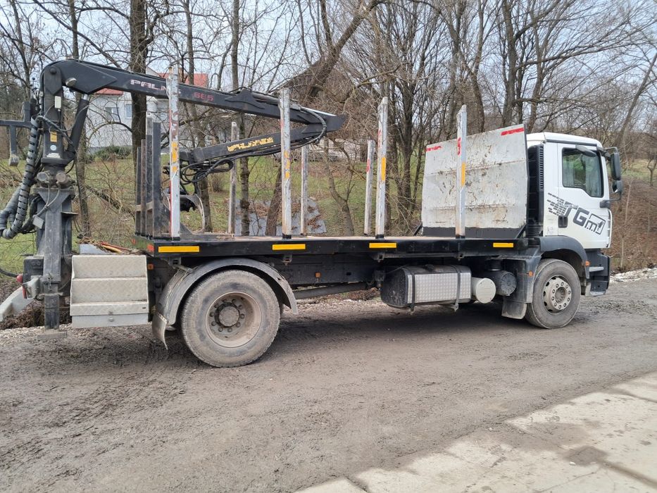 Samochód ciężarowy MAN TGM 18.330 HDS / transport drewna