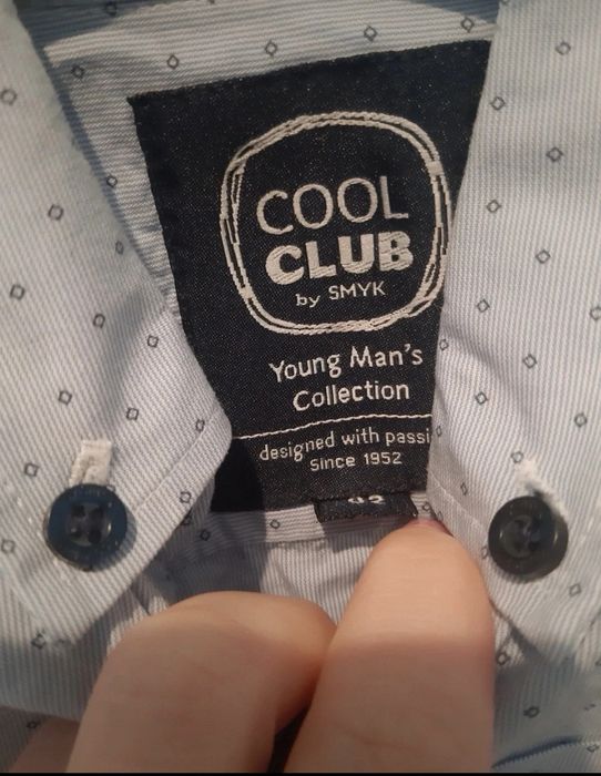 Koszula błękitna niebieska 92 cool club