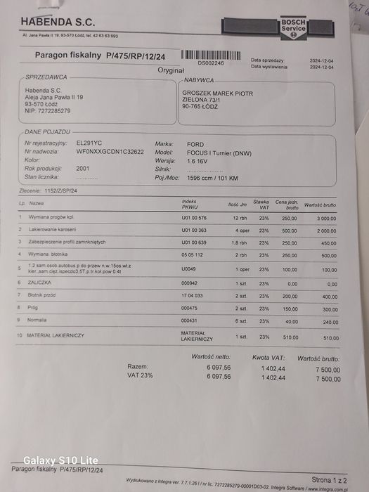 Ford Focus Mk1 kombi 1,6
