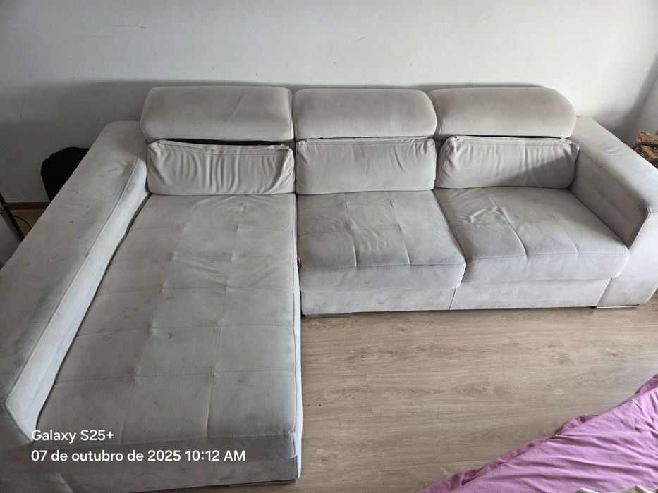 Sofá chaise longue em bom estado