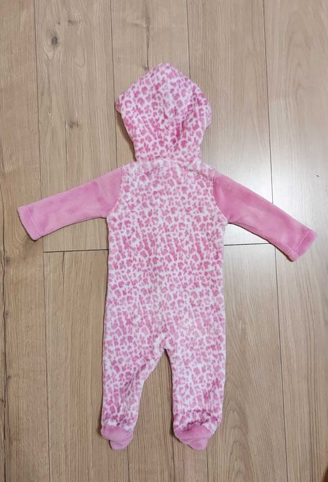 Pajacyk panterka polar różowy 68 74