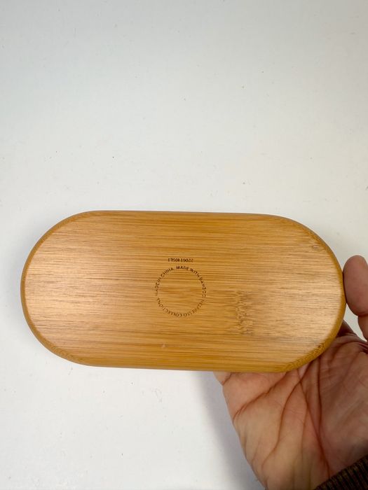 Conjunto de Serviço Nespresso em Cerâmica com Tabuleiro em Madeira