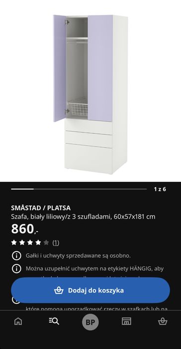 Szafa do pokoju dziecka zestaw