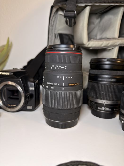 Conjunto de camera mais objetivas