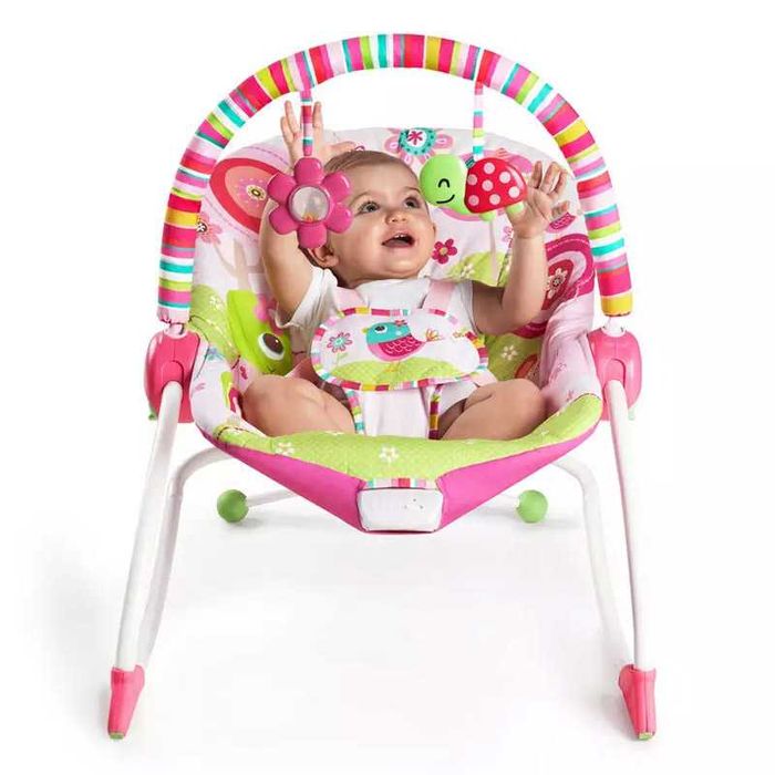 Espreguiçadeira Bright Starts Raspberry Garden