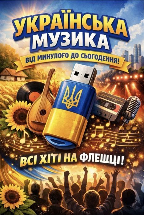 Флешка з українською музикою! Всі хіти в одному місці!