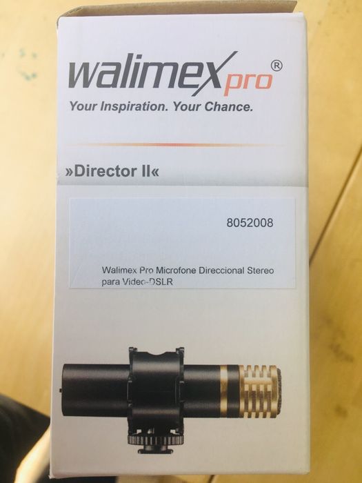 Microfone Walimex pro Direcional Estéreo Diretor II DSLR