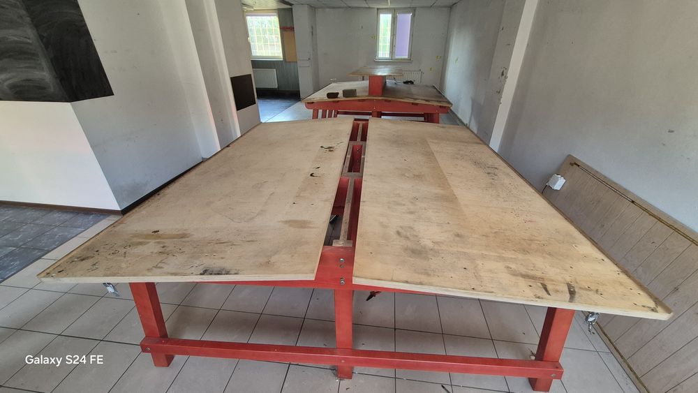 Duży stół krojczy warsztatowy  krawiecki roboczy