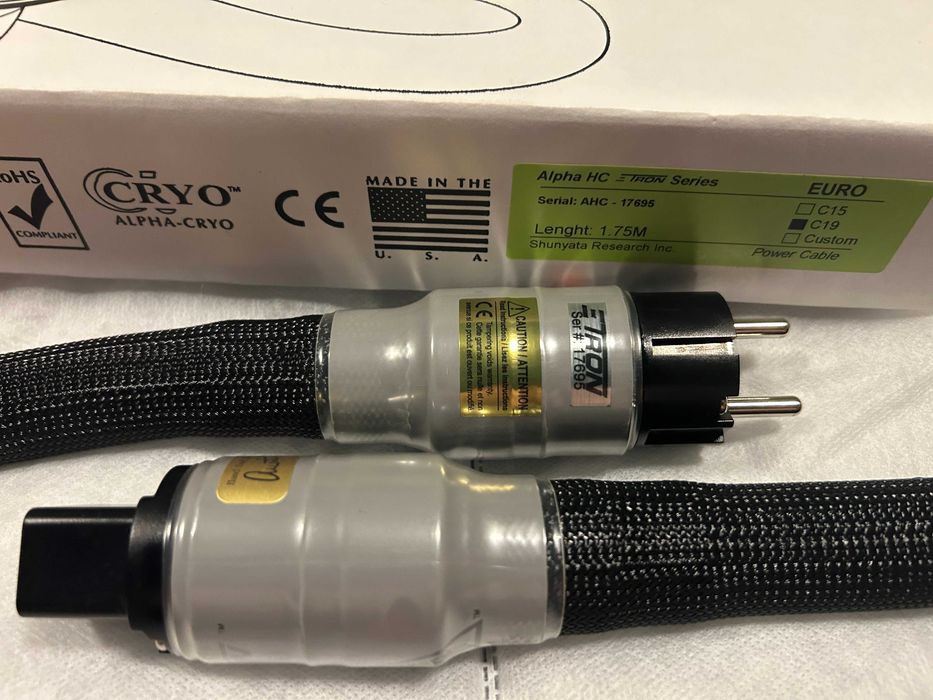 Shunyata Research ZiTRON ALPHA HC (High-Current) z wtyczką C19, 1,75m