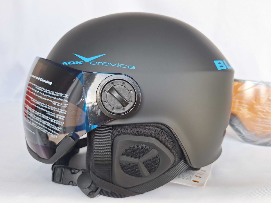 Kask narciarski Black Crevice Saalbach Matt Black Blue M 54-57cm