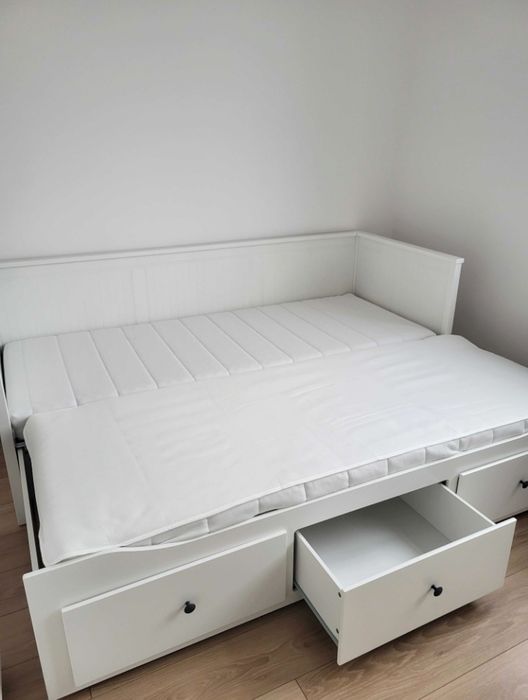 Łóżko nowe dostawa 160x200 king size rozsuwane 3 szuflady Ikea Hemnes