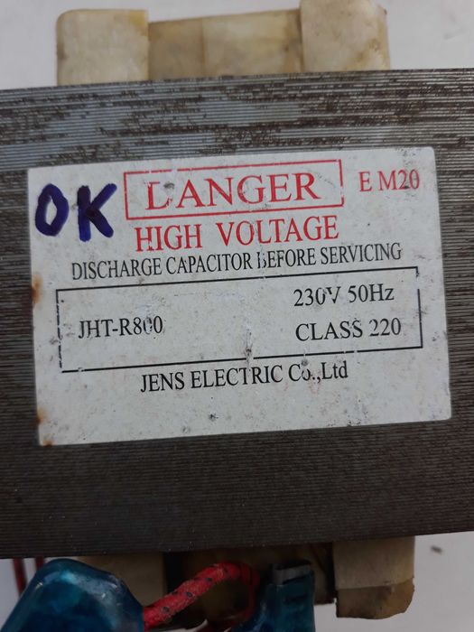 Vendo transformador para micro-ondas