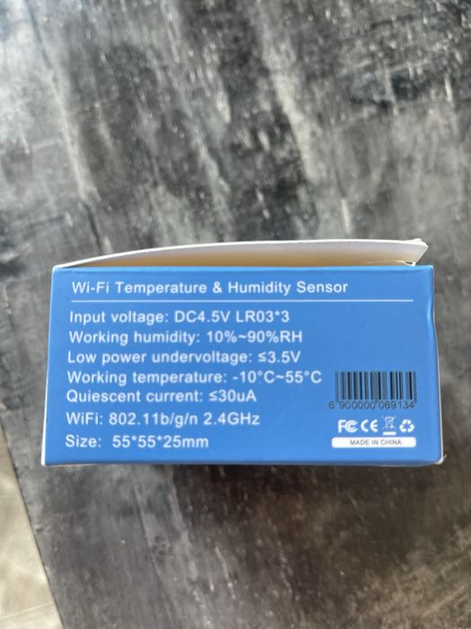 Czujnik temperatury i wilgotności wi-fi Tuya Smart