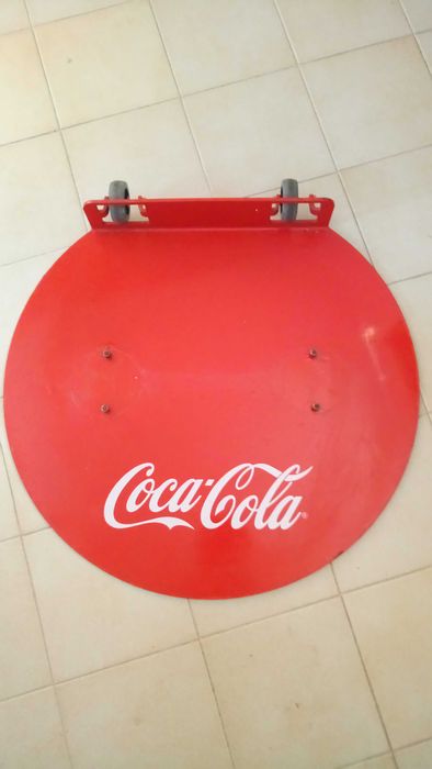 publicidade coca cola escadote madeira banco madeira candeeiro antigo