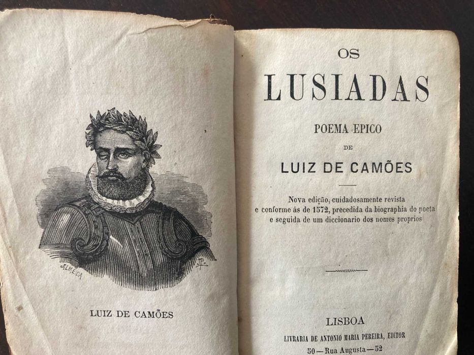 OS LUSÍADAS de LUÍZ DE CAMÕES - Edição de 1876 - Raro