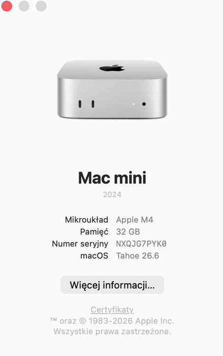 mac mini m4 32GB