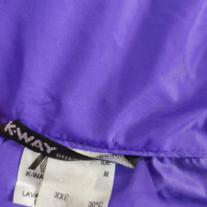 K-way fioletowa kurtka przeciwdeszczowa rozm xxl