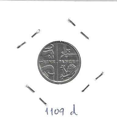 Inglaterra - - “Sistema Decimal” - - - 5 PENCE - - - Moedas