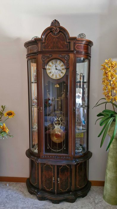 Relógio de Sala Clássico em Madeira com Pêndulo