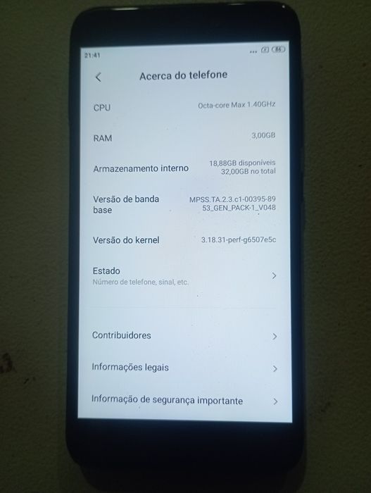 Xiaomi redmi 4x desbloqueado
