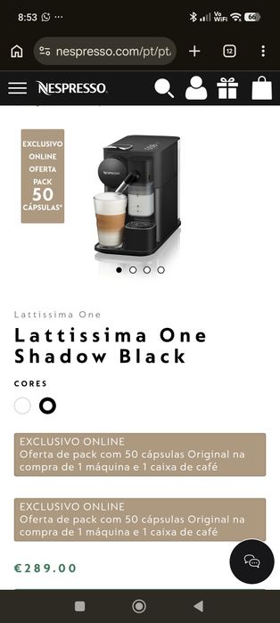 Máquina de café Nespresso delonghi