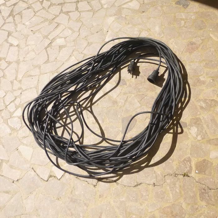 Extensão de fio eléctrico, exterior, 3 x 1,5 mm, 50 m