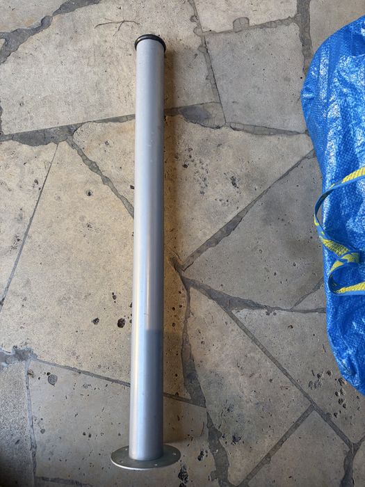 Nogi rozkladane stebrne Ikea