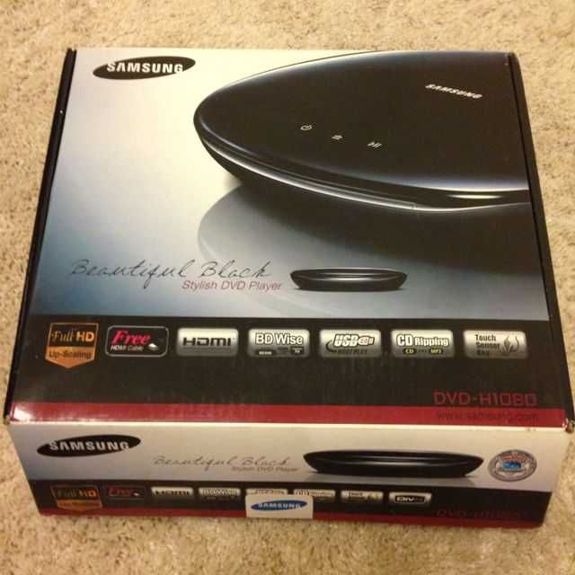 Leitor DVD Samsung DVD-H1080R NOVO - NOVO