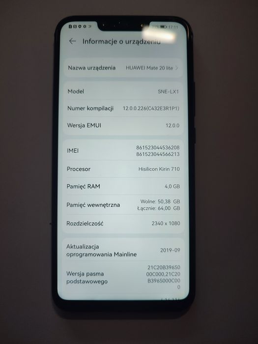 Telefon Huawei Mate 20 lite