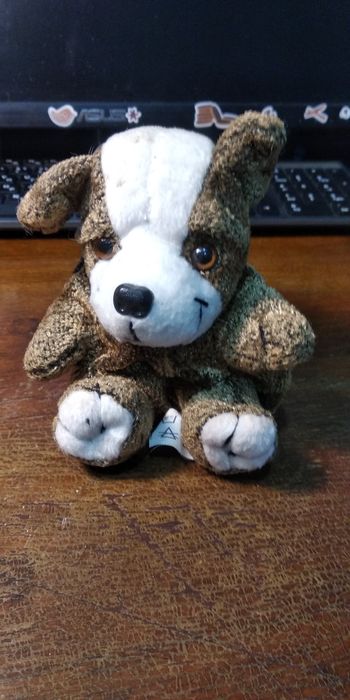 Плюшевая собачка ,рюкзачек на замке