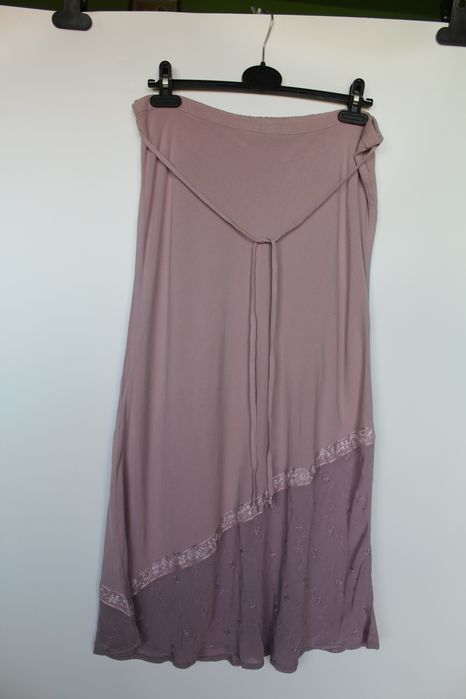 Liliowa spódniczka Dunnes Stores 42 XL 100% wiskoza