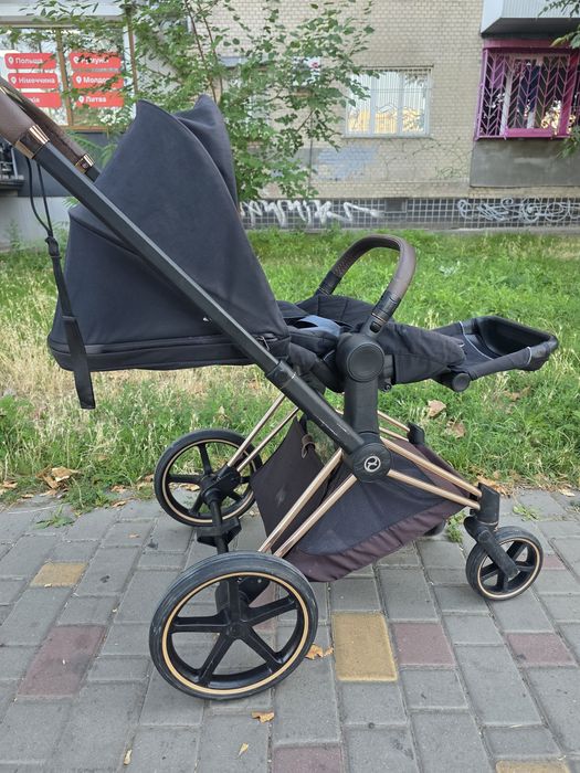Коляска Cybex priam Platinum Rose Gold