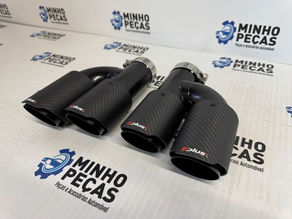 Ponteiras Duplas look Akrapovic Black