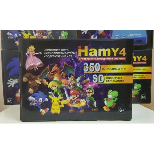 Приставка Sega 16bit+Dendy 8bit Hamy4 350 игр Батлтодс Денди Сега Ретр