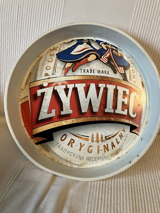 Taca metalowa Żywiec Vinted